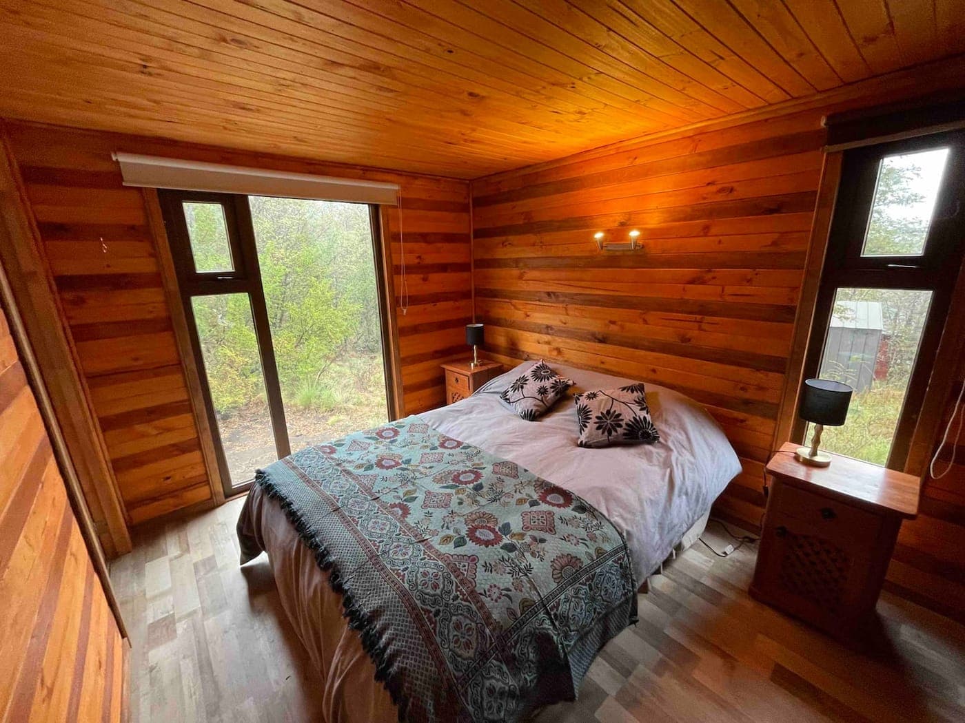 Dormitorio con literas de la cabaña Eco 2